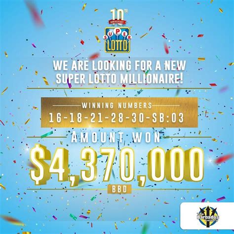 barbados super lotto 5/35 results